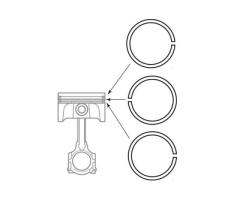 Кільця поршневі ПЧМ «Ветерок-8» норма.