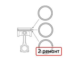 Кільця поршневі ПЧМ «Ветерок-8» 2-ремонт